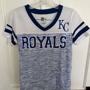 Kansas City Royals Blue and White T-Shirt